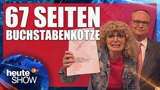 Mandy Hausten von der Linkspartei zerrupft den Programmentwurf der SPD | heute-show vom 19.05.2017