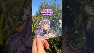 Glass Painting Tutorial  (1) #genshinimpact #genshin #glasspainting