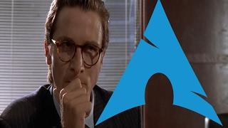 Comparing Arch Linux Rices (American Psycho Business Card Scene)