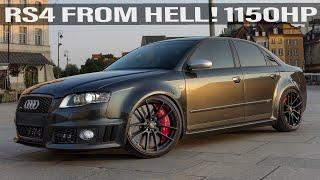 RS4 FROM HELL! 1150HP ENGINE SWAP AUDI RS4 B7 PROJECT - 2.7L V6 BITURBO MONSTER 100-200 in 3.7 sec