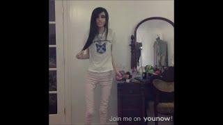 Eugenia Cooney Wearing A White T-Shirt With Pink Pants | YouNow May 16, 2017 #shorts