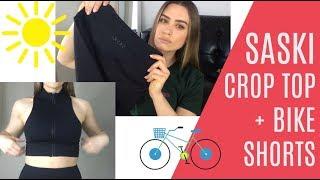 SASKI Bike Shorts +Crop Top Try On Review