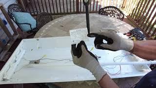Como convertir una luz flourescente a LED sin balastra. #aprendeelectricidad #electricista
