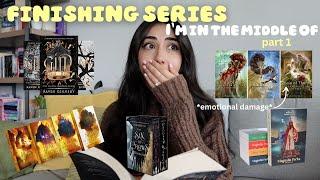 continuing series I'm in the middle of*spoiler free reading vlog* part 1