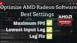 How to Optimize AMD Radeon settings for gaming and perfomance | Boost Perfomance | 2022