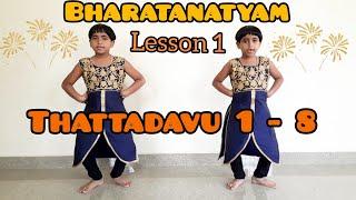 Bharatanatyam for kids - Lesson 1 | Thattadavu 1 - 8