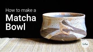How to make a traditional japanese Matcha Teabowl / Chawan on potters wheel. ASMR Tutorial