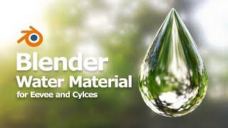 Blender Transparent Water Material for Eevee and Cycles - Principled BSDF Shader