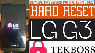 LG G3 Hard Reset / How To Remove ( Pin,Pattern,Password ) Lock On lg 's g3