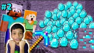 WE FOUND DIAMONDS IN MINESHAFT | DUO SURVIVAL | MINECRAFT GAMEPLAY #2