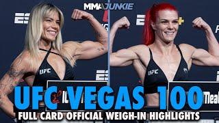 UFC Fight Night 247 Weigh-In Highlights: Two Misses for 2024 Apex Finale | UFC Vegas 100