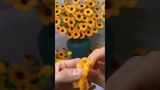 Handmade diy pipe cleaner flower#diyflowers #handmade #diy #craft #flowers #tutorial #gift #tutorial