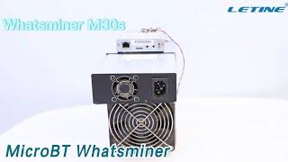 BTC MicroBT Whatsminer M30s 3472W SHA 256 Algorithm Low Noise