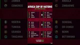 Official: AFCON 2025 Full Draw!