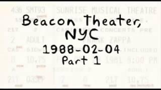 Frank Zappa 1988 02 04 Beacon Theatre Part 1