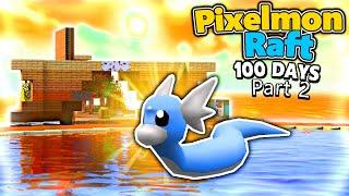 We Spent 100 Days On A Pixelmon Raft (Days 11-20)