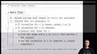 Advanced SQL — Chapter 02 — Video #12 — Use case for WITH: dinosaur locomotion