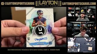 INSANE BREAK!! Mega Dual Case NFL   2023 Panini National Treasures & Topps Motif Football Hobby #1