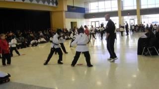 Ankit Arpan in their Green belt level 3 test 2; by Nandini Sarkar