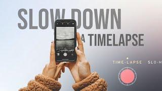 How to Slow Down iPhone Time Lapse