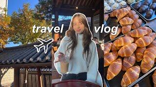 TRAVEL VLOG ︎ | pack & prep, 16-hour flight to korea, + what i ate on the plane