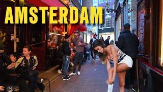  Amsterdam after Sunset 4K Netherlands Walking Tour 2024