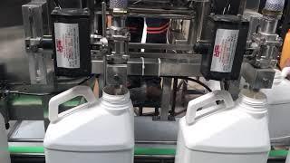 Weigh metric suspension concentrate filling line