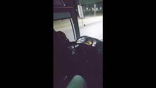 Egypt go-bus.com driver is sleeping during driving, 48 passengers in bus, speed 120km/h.