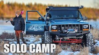 Solo Winter Camping In My Jeep XJ / Cold Conditions