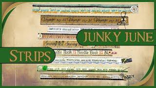 JUNKY JUNE: FUN & EASY - CREATE STUNNING DECORATIVE PAPER STRIPS FROM SCRAPS #papercraft