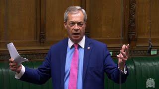 Farage responds to Labour's Budget.