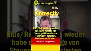 #eskalation #Correctiv #Politiker #Nius #Reichelt #news #Steuergeld #satire #short #Souverän