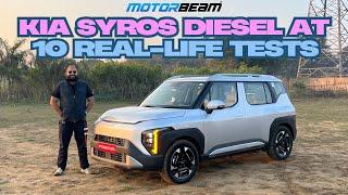 Kia Syros Diesel AT - 10 Real-Life Tests! | @MotorBeam