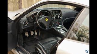 Driving the Ferrari 550 Maranello in Argento Nürburgring over Black leather - Oldenzaal Classics