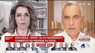 Cristela Georgescu desfinţează discursul „divin" al lui Călin Georgescu