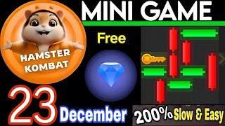 23 December  Puzzle Trick: P2E Hamster Kombat key MiniGame Solved, slow step by step! 