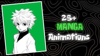 Free Manga Character Animations Green Screen Clips | 25 + Green Screen clips