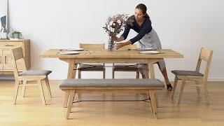 Castlery Lookbook - Miles Extendable Dining Table