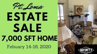 Point Loma (San Diego) Estate Sale in Beautiful 7,000 SFT Historic Home