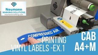 cab A4+M Label Printer - Printing pipe marker labels