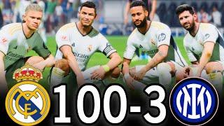 FIFA 25- MESSI RONALDO NEYMAR & MBAPPE | ALL STARS | PSG 100-0 MANCHESTER CITY #fc25