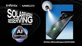 Infinix Solar Energy-Reserving Technology for smartphone charging and E-Color Shift 2.0 Technology 