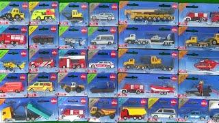 Open siku construction vehicles, police police cars, ambulances, fire trucks and play!