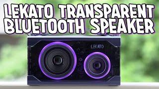 Lekato Transparent RGB Portable Bluetooth Speaker