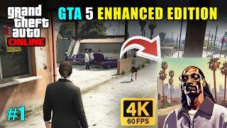 GTA 5 ENHANCED EDITION – FIRST GTA ONLINE MISSION! (4K 60FPS, NEXT-GEN GRAPHICS) GAMEPLAY #1