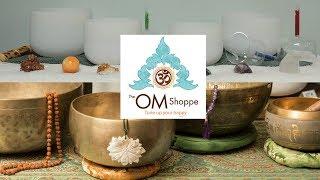 Complete 7 Crystal Singing Bowl Set Sizes 10 to 18 Inches at The OM Shoppe Sarasota, Fl