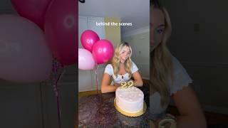 Behind the scenes of my birthday video #shorts #birthday #bloopers #behindthescene #bts #funny