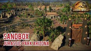 JURASSIC PARK ARIZONA - DINOSAUR ZOO, AVIARY, LAGOON, SAFARI - JURASSIC WORLD EVOLUTION 2 SANDBOX PL