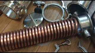 how to make a copper dimroth with your own hands - distillation column