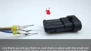 Amp Tyco Superseal waterproof connector assembly guide for wiring boats cars, well anything